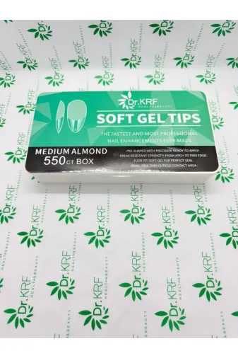 DR KRF DRKRFTIPSMDMMOND Dr.krf Gel Tips Medium Almond