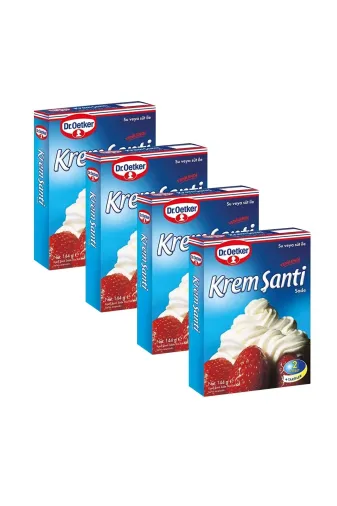 Dr. Oetker PRA-12646475-2678 Krem Şanti 144 Gr X 4 Adet
