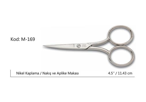 eco port 76799648 Europe Az Kalın Nakış Makası Süper Kalite No:4,5 11,43 Cm