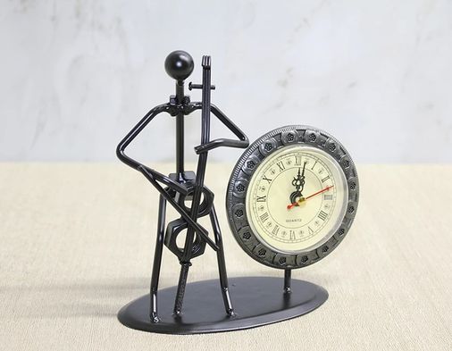eco port TrLat0KH002K-AALK4333-BLNCC Metal Saatli Keman Çalan Müzisyen Alk4333 Çok Renkli