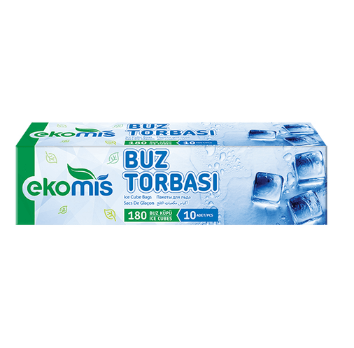 Ekomis EKMSTR0600905 Buz Torbası (Paket İçi 10 Adet X 18Li = 180 Buz Küpü)