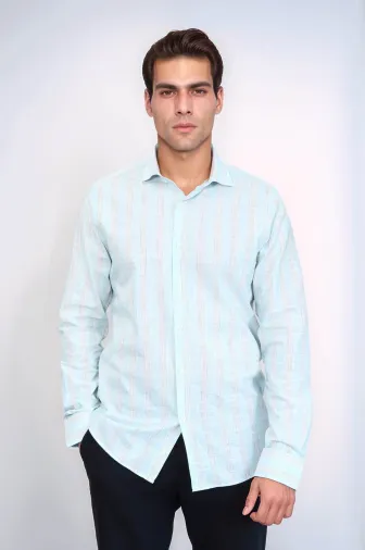 Ekose Desenli Yeşil Slim Fit Gömlek - Wessi - L / Yeşil