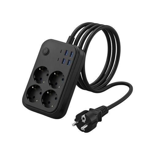 elektronikcim TKNUCZZZCOKLUAKIMKORUMAPRİZ3441-4MKR Akım Korumalı Uzatma Prizi 4 Usb 2 Type C Dayanıklı Ve Güvenli Tasarım 0