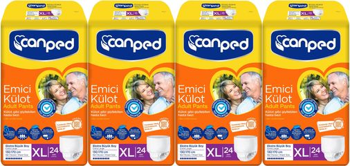 Emici Külot Hasta Yetişkin Bezi XL - Ekstra Büyük - Extra Large 96 Adet (4PK*24)