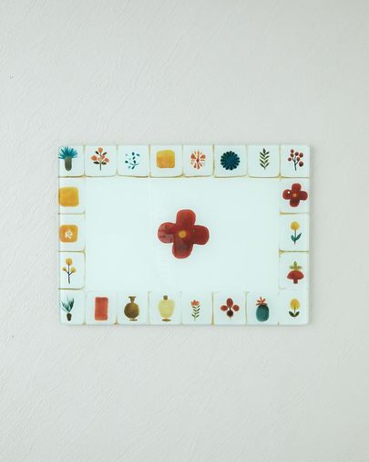 English Home 27999arnie Arnie Cam Kesme Tahtası 20X30 Cm Sarı-Yeşil-Mavi-Kırmızı