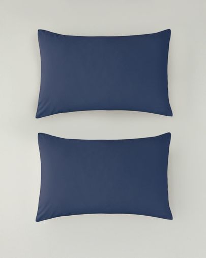 English Home 40787000878 Pure Pamuklu 2'li Yastık Kılıfı 50X70 Cm Gece Mavisi