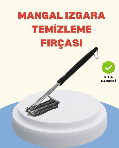 Epilons TRİTHLTUCZZZIZGARATEMİZLEMETELİBTF-1-BLNCCC Uzun Saplı Izgara Temizleme Fırçası Çelik Telli Çok Renkli
