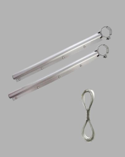 Erdo01ticaret TRİTHLTUCZZZÇAMAŞIRASKILIĞI-2-BLNCCC Kare Küpeşte Uyumlu Balkon Çamaşır Askısı 25X60 Cm Beyaz Pratik Açık Gri