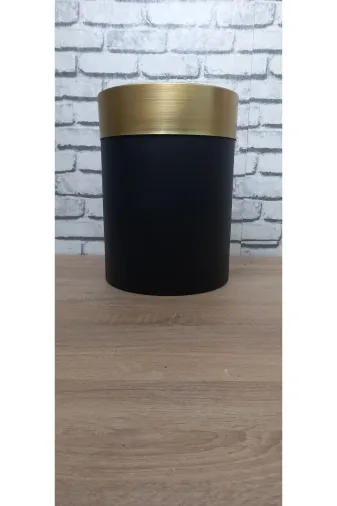ERHAN FLOWERS Saksı_40×30 40×30 Darbuka Saksı Gold Kemerli