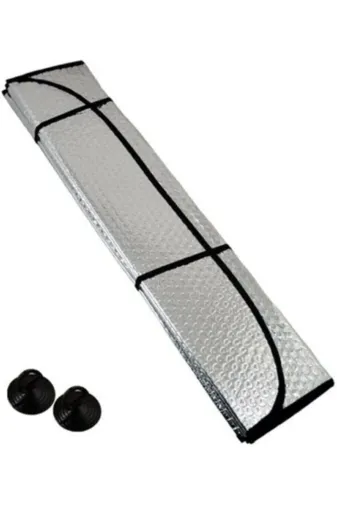 Ermiya 869001239415 Kalın Katlanabilir Dışı Metalize Arası Balonlu Ön Cam Oto Araba Güneşliği Güneşlik 130X60Cm