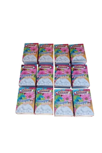 Ermiya 869100001236 Cenk Tablet Naftalin 100 Gr*12 Adet Pisuvar Tuvaletler İçin Özel Üretim Tablet