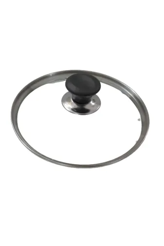 Ermiya 869280189101 Cam Kapak Tencere Kapağı 18 Cm Tüm Marka Tencerelere Uyumlu Metal Tepeli