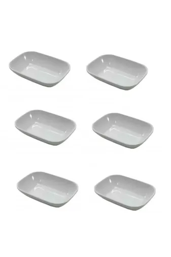 Ermiya 869588295634 Emr Kırılmaz Melamin 24 Adet Orta Boy Kahvaltılık - Meze Tabağı 14 Cm