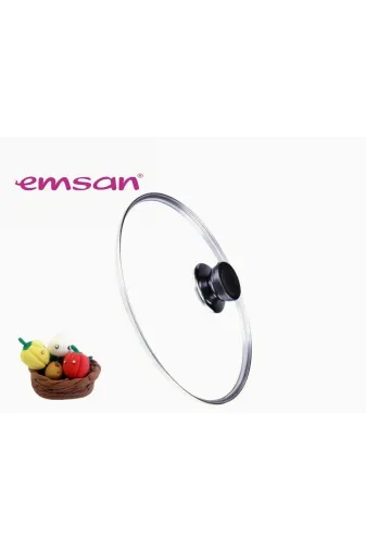 Ermiya 869869547410 Sahan Tava Tencere İçin Temperli Cam Kapak 14 Cm