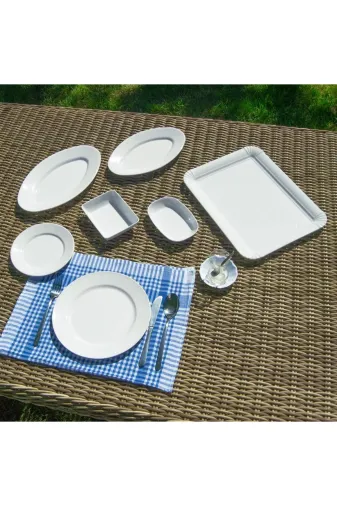 Ermiya 869996633014 4 Kişilik 30 Parça Melamin Tatil Karavan Yazlık Piknik Set