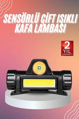 Erturkstore 133432168 Mey İthalat Kafa Lambası Çalışma Işığı Kafa Feneri Şarjlı Mıknatıslı Fenerli