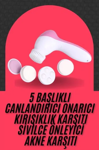 Ethab Giyim Cilt Temizleme Ve Masaj Aleti 5 Başlıklı Akne Ve Önleyici - Glst3972-4804