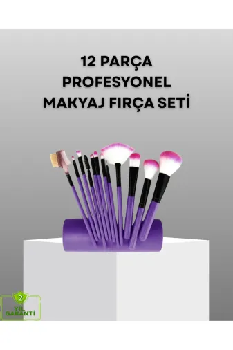 Ethab Giyim GLST4986-9861 Ultra Yumuşak 12’Li Makyaj Fırça Seti – Dökülme Yapmaz Dalin Şampuan Ile T - Glst4986-986