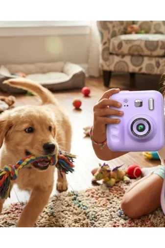 Ethab Giyim GLST6829-3006 Hd Ekranlı Çocuk Fotoğraf Makinesi Video Kayıt Ve Baskı Kağıdı Kalem Hediyel - Glst6829-300