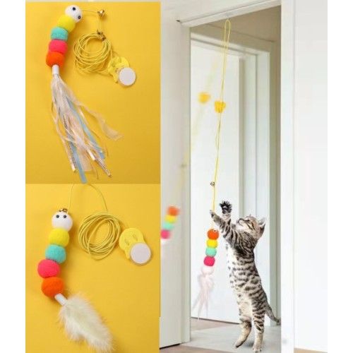 ETT 562741416440 Elastik Yapışkanlı Kedi Oyun Oltası