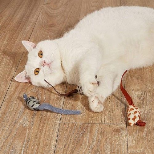 ETT 562741419201 Peluş Fare Kedi Oyuncağı 3 Adet