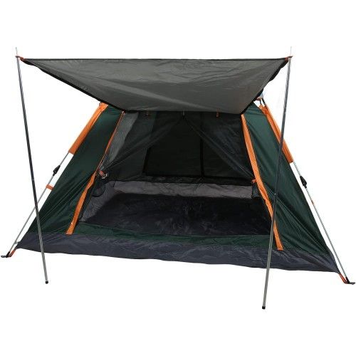 ETT 562741420568 Tam Otomatik Su Ve Rüzgar Geçirmez Gölgelikli Tenteli 6 Kişilik Kamp Çadırı 240*240*155Cm
