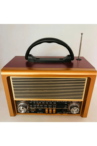 Everton Rt-872 Bluetooth Nostalji ,şarjlı 3 Band Radyo ,usb, Sd ,aux, Mp3 Müzik Kutusu