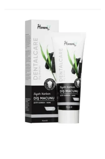 Evlium 8469-KRN Homm Life Siyah Karbon Diş Macunu 75 Ml