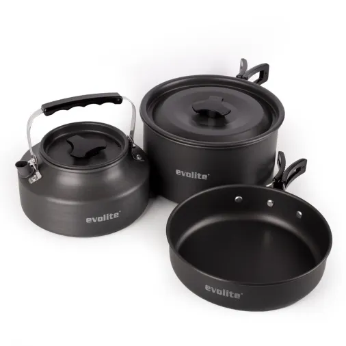 Evolite Tria Pot Çaydanlıklı Tencere Seti Pişirme Seti