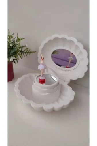 FAMEMUS ACCESSORY 44444444444414 İstiridye Şeklinde Çok Şık Müzik Kutusu