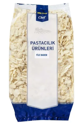 File Badem 250 Gr Pastacılık Pasta Tatlı Şef Mutfak