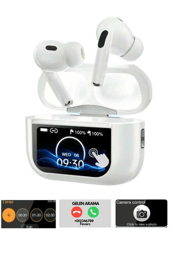 FİOPLUS Fioplus Air Pro 2 Anc Dokunmatik Ekranlı Bluetooth Kulaklık İos Android Tüm Telefonlara Uyumlu