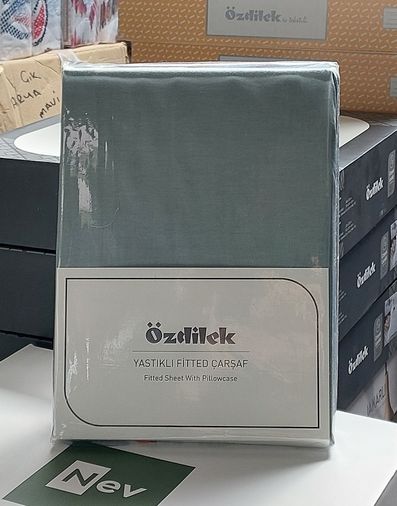 Fitted Lastikli Tek Kişilik Çarşaf Seti (100x200)-Nil