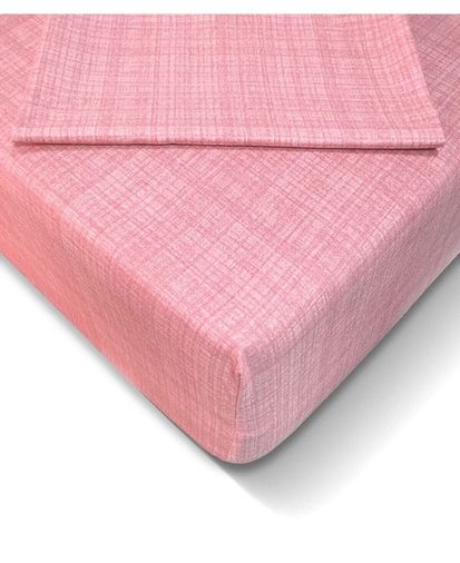 Fitted Lastikli Tek Kişilik Çarşaf Seti 100x200 Pudra