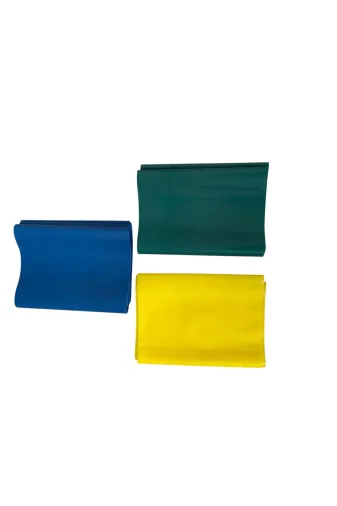 fizyocv ffcstt92737272)2 Theraband Set Mavi Sarı Yeşil 1.5 Mt Egzersiz Bandı Teraband