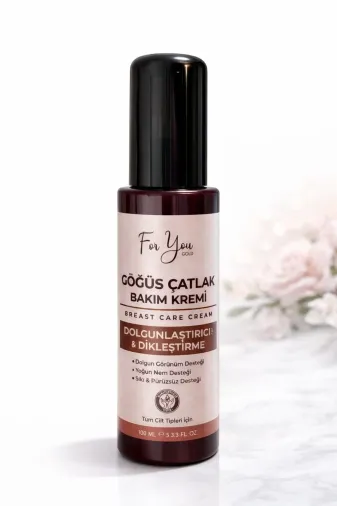 For You Gold dolguncat Göğüs Dolgunlaştırıcı Çatlak Bakım Kremi L Dikleştirici & Dolgun Görünüm Destekleyici 100 Ml