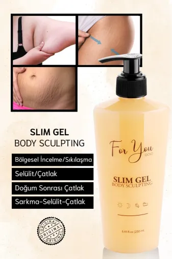 For You Gold SCJ01 Sıkılaştırıcı - Incelme - Toparlayıcı - Selülit & Çatlak Gidermeye Yardımcı Vücut Slim Jel