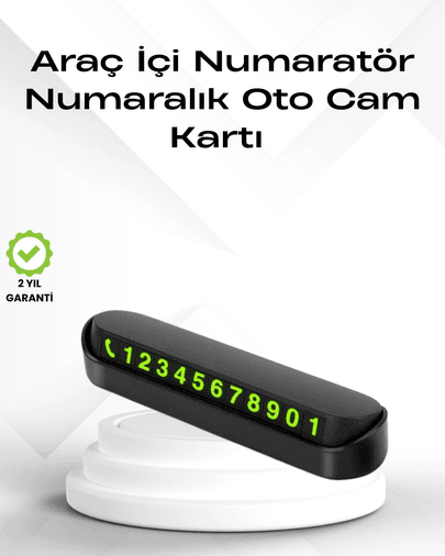 Fosforlu Işıltı İle Araç İçi Telefon Numaratörü – Güvenli Parkın Anahtarı