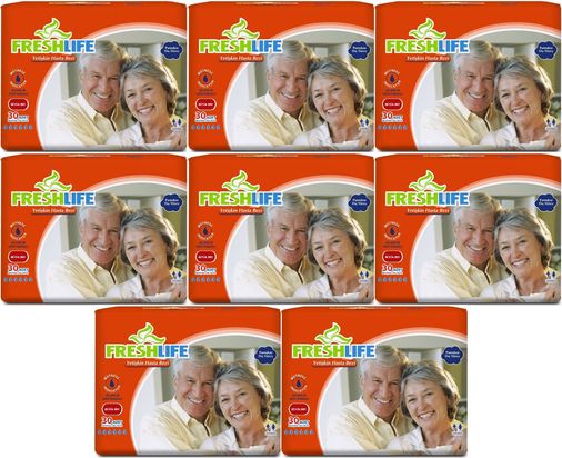 FreshLife Yetişkin Bezi Bel Bantlı L - Large - Büyük 240 Adet (8PK*30)