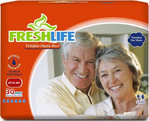FreshLife Yetişkin Bezi Bel Bantlı L - Large - Büyük 30 Adet