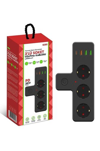FTR-12v Fulltech Airstor Ftr-12 3Li Termal Akım Korumalı Priz
