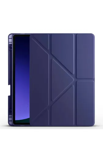 Galaxy Tab S9 Kılıf Uyumlu Zore Tri Folding Kalem Bölmeli Standlı Kılıf
