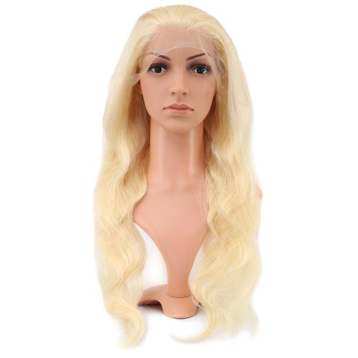 Gerçek Front Lace Daalı Platin Tül Peruk / 65/70cm