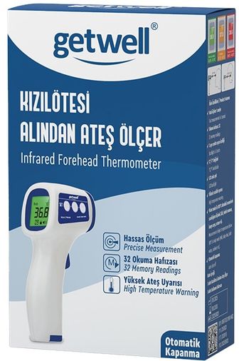 Getwell Ateş Ölçer Kızıl Ötesi Alından - Temassız - Uzaktan (Yetişkin & Bebek & Çocuk)