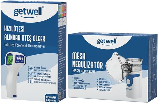 Getwell (Avantaj Pk 1) Ateş Ölçer Kızıl Ötesi Alından - Temassız / Mesh Nebulizatör Şarjlı