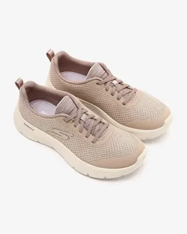 GO WALK FLEX Kadın Bej/Mor Yürüyüş Ayakkabısı 125515TK TPLV