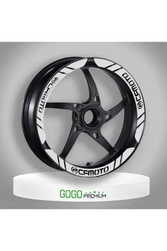 Gogo CFSRT005 Cf Moto Uyumlu Beyaz 1 Set Jant Şeridi