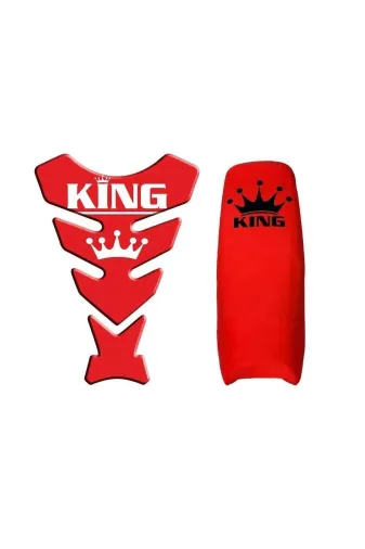 Gogo KKK012 Cg Kırmızı King Kombini (Koltuk Kılıfı + Tank Pad)