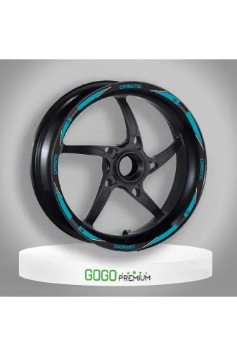 Gogo TYC4D2668B3974AE18DB09F00 Cf Moto Uyumlu Mavi 1 Set Jant Şeridi