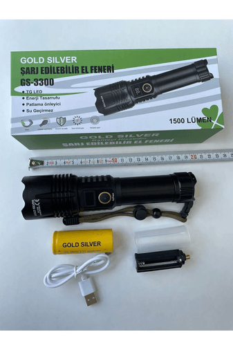 GoldSilver GS 330 Gold Silver Gs-3300 En Yeni Model El Feneri
